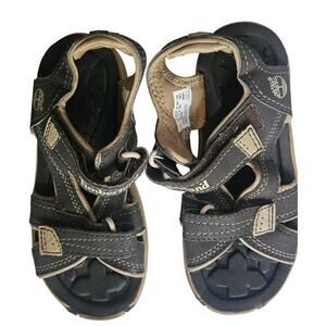 Timberland Mad River Toddler Size 12 Brown Adventure Sandals Triple Strap Water
